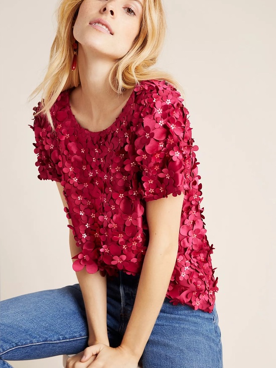 Anthropologie Tops - NWT* Anthropologie/Varun Bahl Rosemarie Textured Blouse size 4